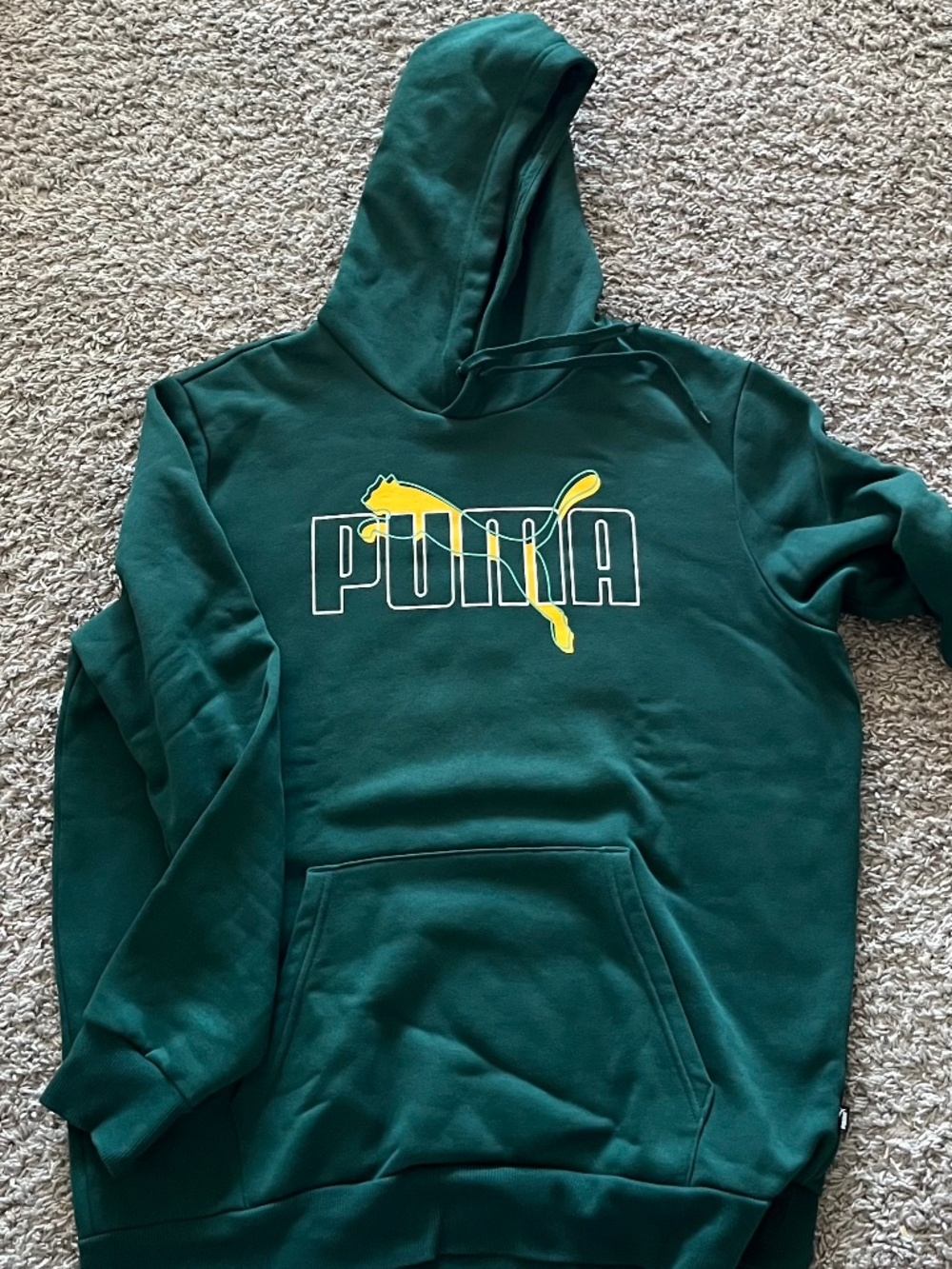 Men’s Dark Green Puma Hoodie